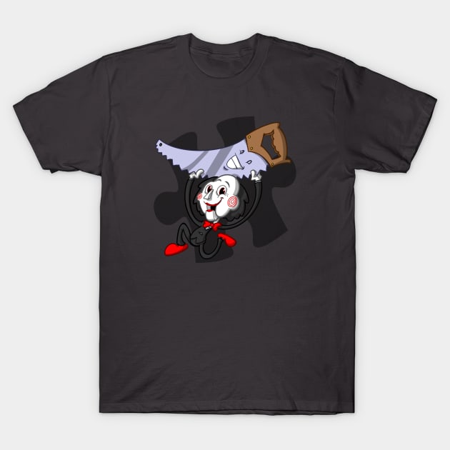 Jigsaw Cartoon Character - The Puppet from Saw Movies T-Shirt by natebramble